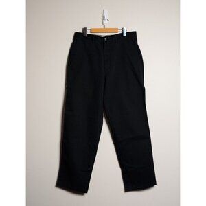 Deadstock Vintage Y2K Banana Republic Mens 34x34 Wide Leg Chino Pants Black